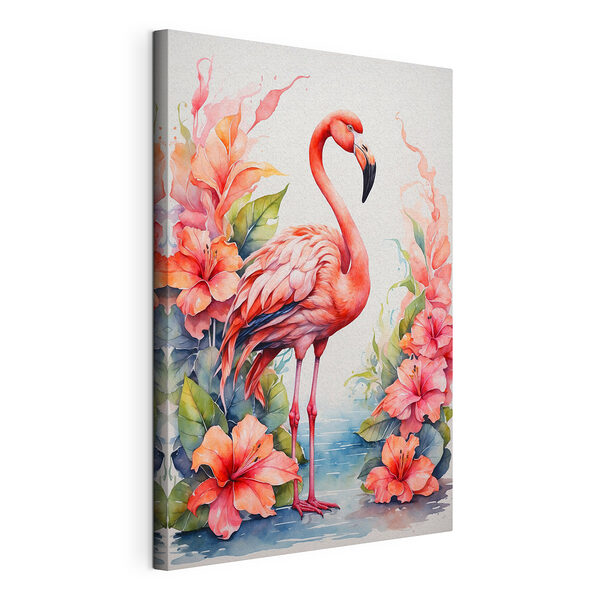 Gemälde eines Flamingos Wandbilder Gemälde eines Flamingos