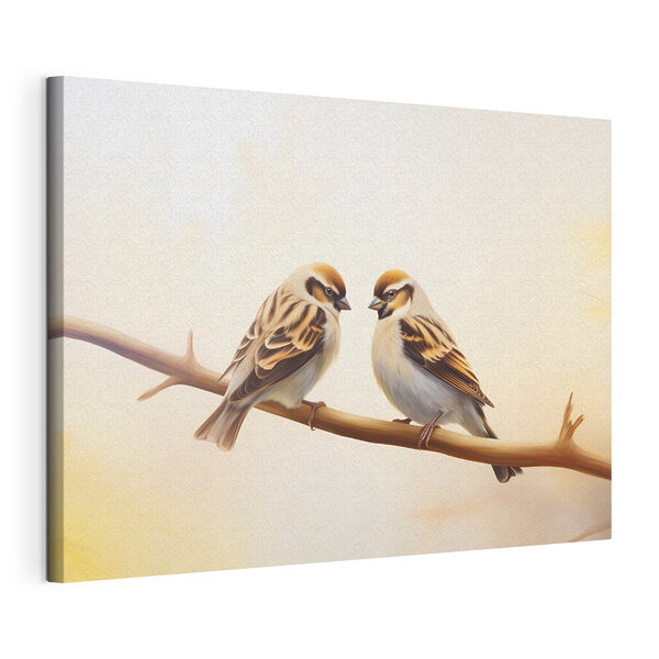 Vogel auf einem Ast sitzend Wandbilder Vogel auf einem Ast sitzend