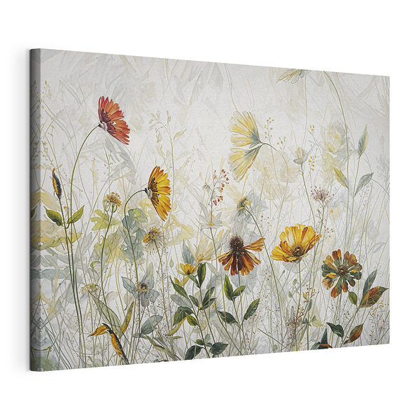 Bunte Blüten in einem zarten Arrangement Wandbilder Bunte Blüten in einem zarten Arrangement