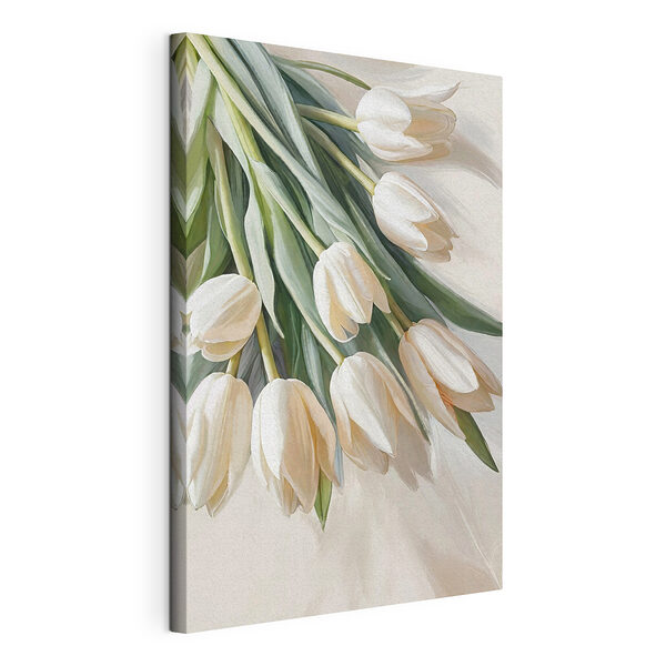 Wandbilder Wandbilder Weiße Tulpen auf einem weichen Hintergrund (Artikelnummer: s38271)