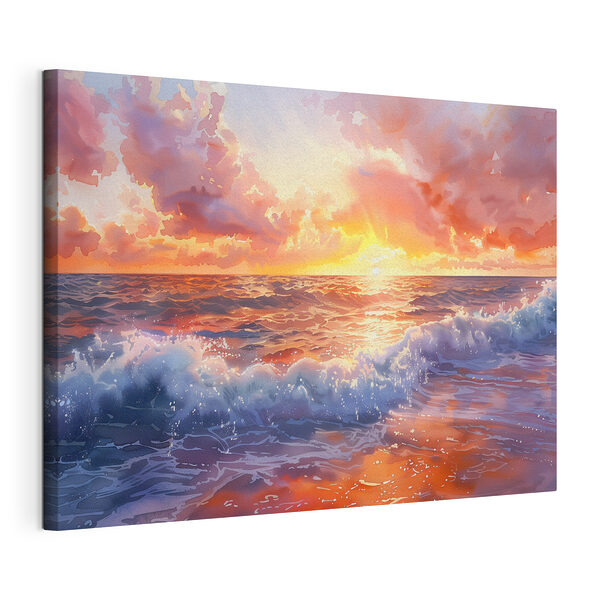 Wandbilder Wandbilder Sonnenuntergang über dem Meer (Artikelnummer: s38476)