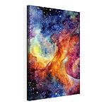 Wandbilder Bunte Galaxie mit Sternen