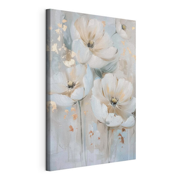 Gemälde mit Blumen an einer Wand Wandbilder Gemälde mit Blumen an einer Wand