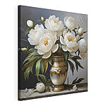 Wandbilder Gemälde von Blumen in einer Vase