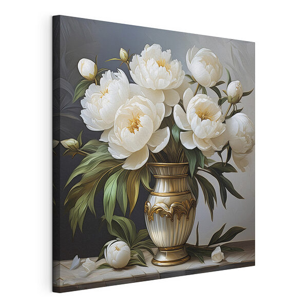Wandbilder Gemälde von Blumen in einer Vase