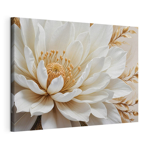 Wandbilder Wandbilder Elegante Blüte in Cremeweiß (Artikelnummer: s39508)