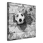 Wandbilder Fußball auf einem bemalten Hintergrund
