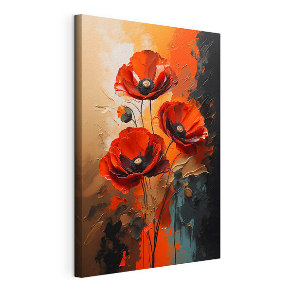 Malerei von roten Blumen Wandbilder Malerei von roten Blumen