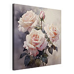 Wandbilder Gruppe von rosa Rosen