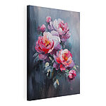 Wandbilder Malerei von rosa Blumen