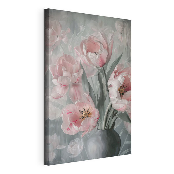 Wandbilder Rosa Tulpen in künstlerischer Blüte
