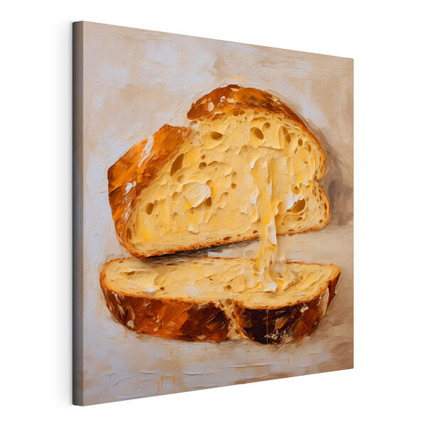 Stück Brot mit Löchern darin Wandbilder Stück Brot mit Löchern darin