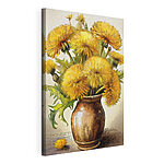 Wandbilder Gelbe Blumen in einer Vase