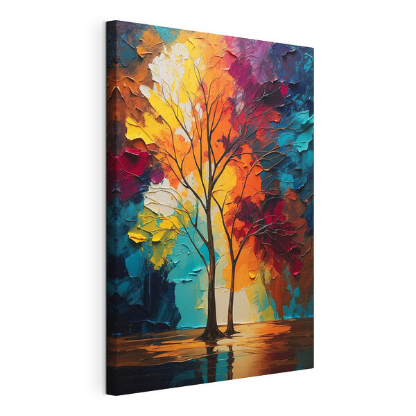 Wandbilder Wandbilder Canvas prints Painting of trees with colorful leaves (Artikelnummer: s40460)