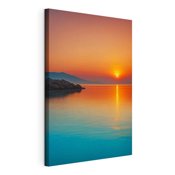 Canvas prints Sunset over a body of water Wandbilder Canvas prints Sunset over a body of water