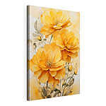 Wandbilder Canvas prints Painting of orange flowers