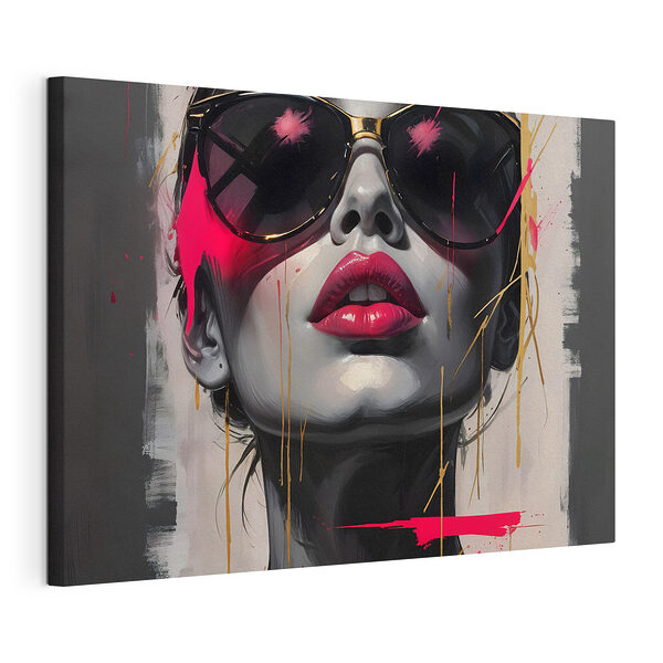 Wandbilder Frau mit Sonnenbrille und rotem Lippenstift (Artikelnummer: s40558) Wandbilder Wandbilder Frau mit Sonnenbrille und rotem Lippenstift (Artikelnummer: s40558)
