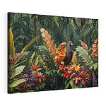 Wandbilder Vogel auf einer Blume sitzend