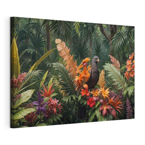 Vogel auf einer Blume sitzend Wandbilder Vogel auf einer Blume sitzend