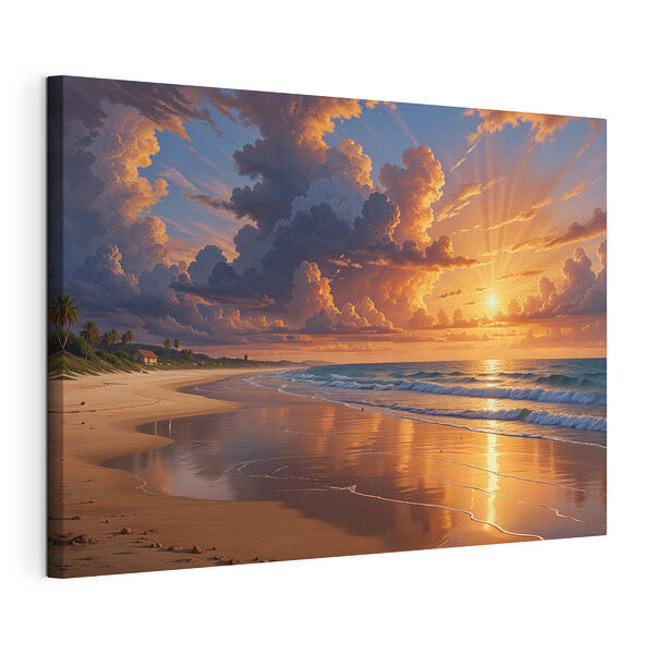 Sonnenuntergang über einem Strand Wandbilder Sonnenuntergang über einem Strand