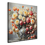 Wandbilder Vase mit Blumen auf einem Tisch