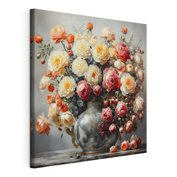 Vase mit Blumen auf einem Tisch Wandbilder Vase mit Blumen auf einem Tisch