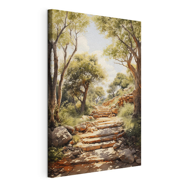 Wandbilder Wandbilder Steintreppe zu den Bäumen (Artikelnummer: s40804)