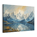Wandbilder See mit Bergen und Wolken