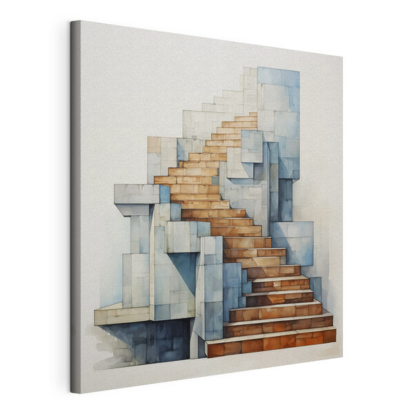 Aquarell einer Treppe Wandbilder Aquarell einer Treppe