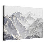 Wandbilder Verschneites Gebirge mit Wolken