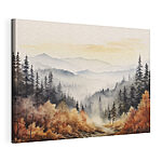 Wandbilder Landschaft eines Waldes mit Nebel