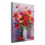 Wandbilder Gemälde von Blumen in einer Vase