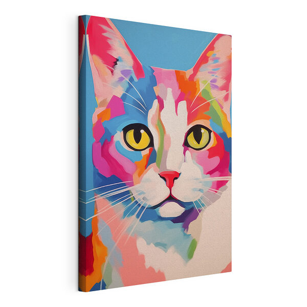 Buntes Katzenbild Wandbilder Buntes Katzenbild