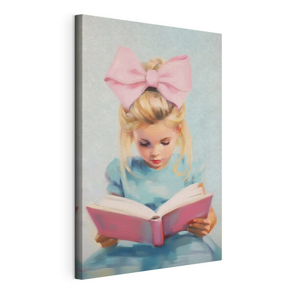 Wandbilder Mädchen liest ein Buch (Artikelnummer: s41800) Wandbilder Wandbilder Mädchen liest ein Buch (Artikelnummer: s41800)
