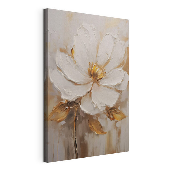 Gemälde einer weißen Blume Wandbilder Gemälde einer weißen Blume