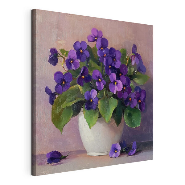 Wandbilder Wandbilder Topf mit lila Blumen (Artikelnummer: s41823)