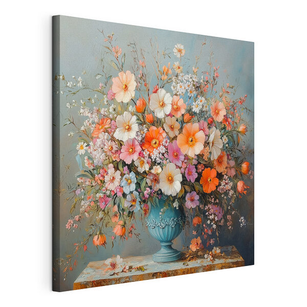 Wandbilder Wandbilder Vase mit Blumen auf einer Steinfläche (Artikelnummer: s42022)