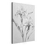 Wandbilder Zarte Blüten in monochromer Eleganz