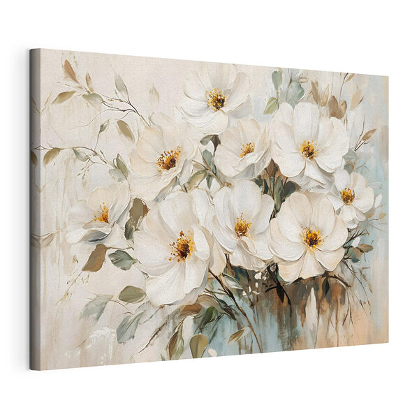 Malerei von weißen Blumen Wandbilder Malerei von weißen Blumen