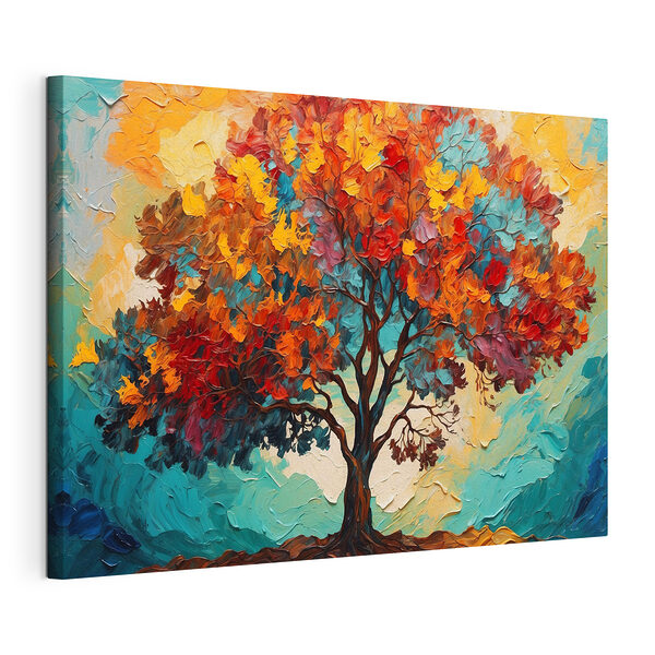 Wandbilder Gemälde eines Baumes mit bunten Blättern (Artikelnummer: s42267) Wandbilder Wandbilder Gemälde eines Baumes mit bunten Blättern (Artikelnummer: s42267)