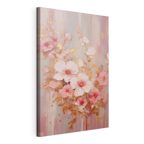 Wandbilder Gemälde mit rosa Blumen (Artikelnummer: s42315) Wandbilder Wandbilder Gemälde mit rosa Blumen (Artikelnummer: s42315)