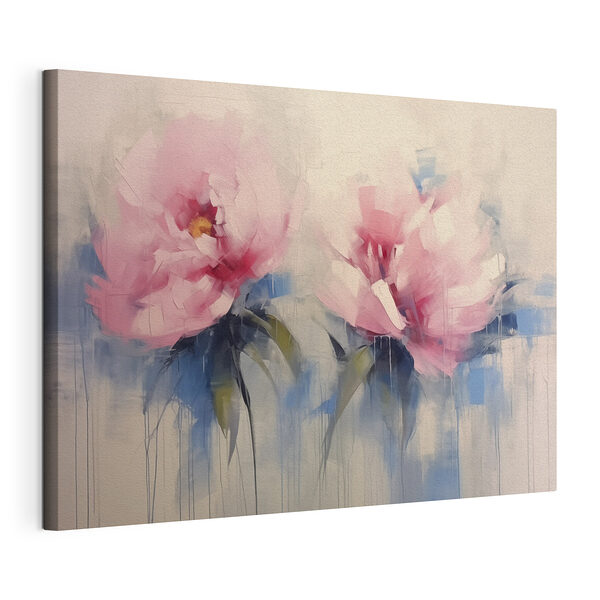 Gemälde mit rosa Blumen Wandbilder Gemälde mit rosa Blumen