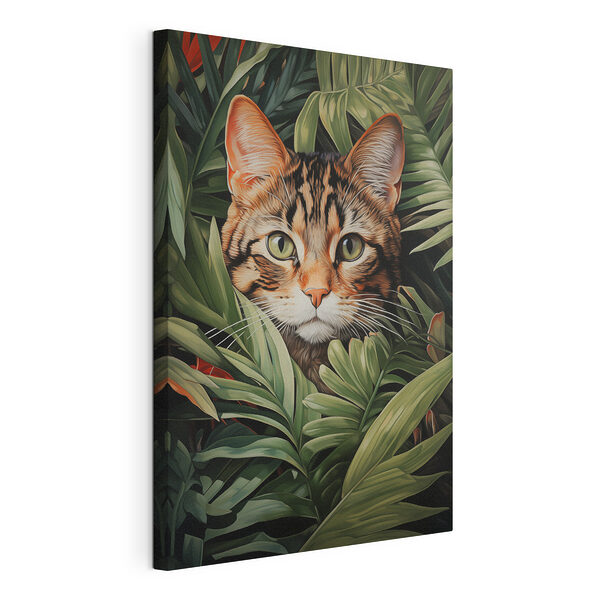 Katze im Dschungel Wandbilder Katze im Dschungel