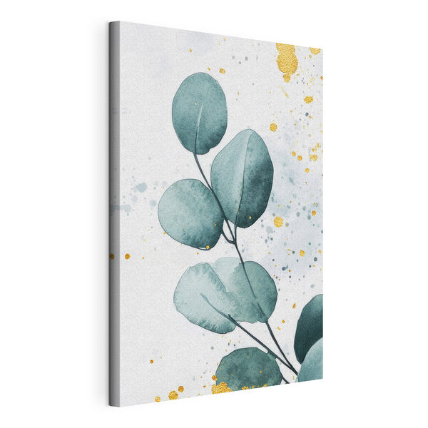 Wandbilder Wandbilder Von der Natur inspiriertes Blattdesign in Aquarellfarben (Artikelnummer: s42388)
