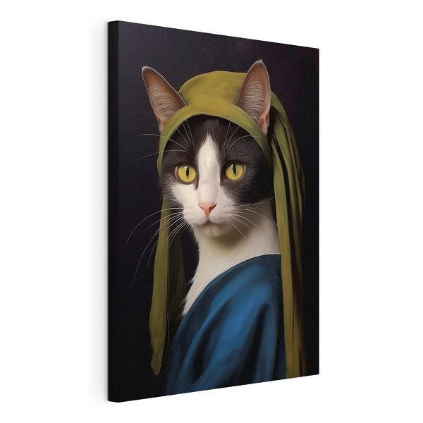 Katze mit grünem Hut Wandbilder Katze mit grünem Hut