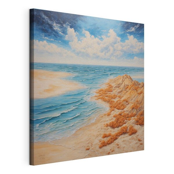 Gemälde eines Strandes mit Sand und Wasser Wandbilder Gemälde eines Strandes mit Sand und Wasser