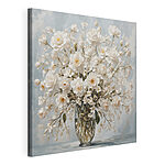 Wandbilder Vase mit weißen Blumen