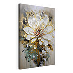 Wandbilder Canvas prints Painting of a white flower