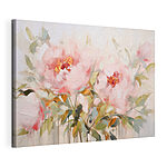 Wandbilder Malerei von rosa Blumen
