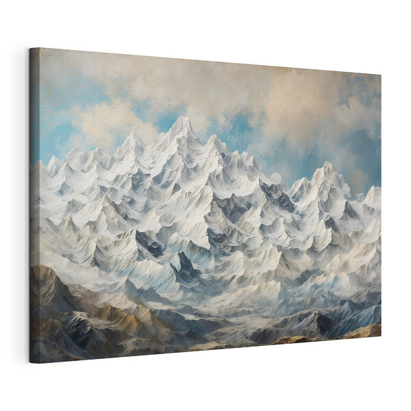 Wandbilder Bergkette mit Schnee